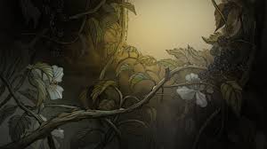 Over The Garden Wall Hard Times At The Huskin Bee Nick Cross Some Backgrounds I Designed And Painted For Over Over The Garden Wall Painting Art