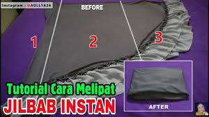 Tutorial Cara Melipat Jilbab Instan Aullya Official Youtube