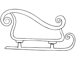 Sleigh Coloring Page Child Coloring Christmas Sleigh Santa Sleigh Christmas Classroom Door