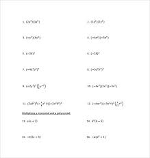 A widely used program for opening. Free 10 Sample Algebraic Multiplication Worksheet Templates In Pdf
