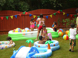 Pool Party Birthday Party Ideas Photo 5 Of 34 Water Birthday Parties Pool Party Kids Pool Birthday Party