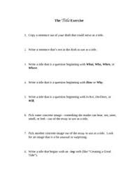 How To Write A Great Title For An Essay Or Short Story Middle School Short Stories Writing Short Stories Literary Analysis Essay
