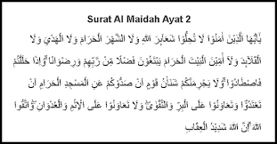 Yang tercekik, yang allah, selain nama atas disembelih yang ) hewan buas, binatang diterkam yang dan ditanduk, yang jatuh. Surat Al Maidah Ayat 2 Lengkap Latin Dan Tafsir