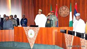 Image result for buhari current presidential conference meeting