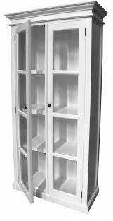 Homcom sideboard display cabinet with double framed glass doors, 2 adjustable shelves, and elevated base, white 4.5 out of 5 stars 60 $179.99 $ 179. Balmoral Designs Distressed White Coastal Display Cabinet With 2 Glass Doors Reviews Temple Webster