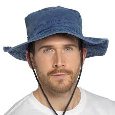Tom Franks Mens Stonewashed Safari Hat (UK, Alpha, L, XL, Blue) :  Amazon.co.uk: Fashion