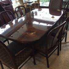 1 • set of 9. Pre Owned Dining Table And Chairs Off 64