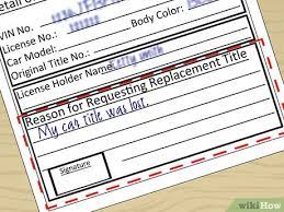 Maybe you would like to learn more about one of these? How To Get A Replacement Title For Your Car 12 Steps