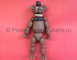 как слепить из пластилина 5 ночей с фредди 2 Kak Slepit Mishku Freddi Iz Plastilina
