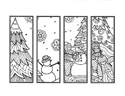 Diy Snowman Bookmarks Set Of 4 Holiday Crafts Winter Etsy In 2020 Coloring Bookmarks Christmas Bookmarks Coloring Pages