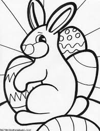 It is a cute bunny. Childcoloringpage Com Easter Bunny Colouring Easter Colouring Easter Coloring Pages