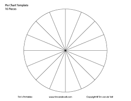 16 Piece Pie Chart 500 Tims Printables