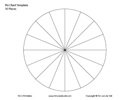 16 piece pie chart 500 tims printables