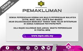 Selamat datang ke pautan pintas. Laman Utama Portal Rasmi Majlis Peperiksaan Malaysia Mpm