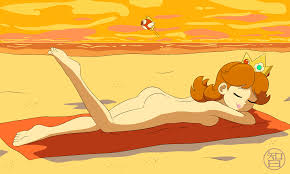 Rule 34 - 1girls Ass Beach Beach Towel Brown Hair Coldfusion Crown Curly  Hair Eyes Closed Fish Laying On Stomach Light-skinned Female Lipstick Mario  (series) Naked Naked Female Nude Nude Female On