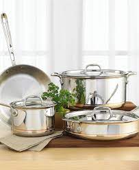 All Clad Copper Core 7 Piece Cookware Set Reviews Cookware Sets Macy S Cookware Set Cookware Sets Pots And Pans