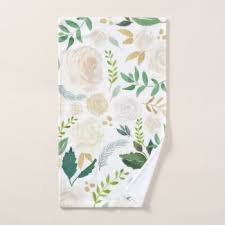 Fabulous Fashion And Decor Watercolor Painted Hand Towels In 2020 Elegant Bath Flower Bath Custom Towel