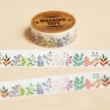 1 X 1 5cm 10m Herbaceous Plant Washi Tape Diy Decoration Scrapbooking Planner Masking Tape Adhesive Tape Kawaii Stat Washi Tape Diy Diy Washi Washi Tape Crafts