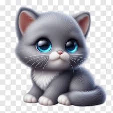 3d Kucing Abu Abu Lucu Bahagia Yang Lucu, 3d Lucu Bahagia, Kucing Abu Abu  Yang Lucu, Wajah PNG Transparan dan Clipart untuk Unduhan Gratis