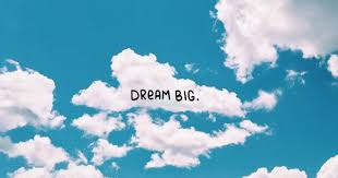 Dream Big Clouds Blue Sky Desktop Wallpaper Background Papel De Parede Pc Papel De Parede Do Notebook Imagem De Fundo De Computador