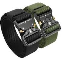 Amazon | Tactical Belt, 2 PCS 1.5 Inch Military Style Nylon ...