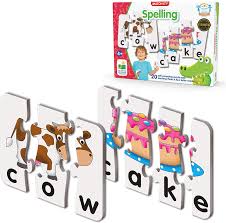 Click to activate the correction. Amazon Com The Learning Journey Match It Spelling 20 Piece Self Correcting Spelling Puzzle For Three And Four Letter Words With Matching Images Learning Toys For 4 Year Olds Award