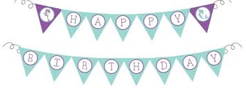 Instant Download Mermaid Under The Sea Happy Birthday Etsy Diy Birthday Banner Happy Birthday Banner Diy Diy Banner
