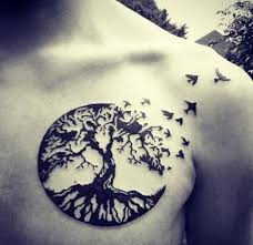 Les celtes étaient les racines du symbole de l'arbre du monde souterrain, le tronc était un monde réel, et les branches. Tatouage Arbre De Vie Pour Homme Les Tatouages
