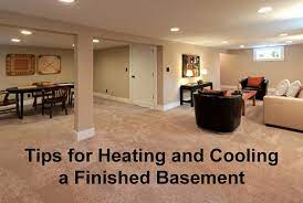 Basements are usually cold because heat rises. What Is The Best Option For Heating And Cooling A Finished Basement Hvac Tips