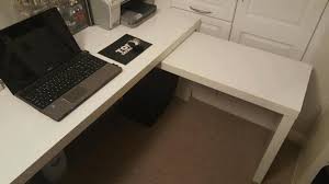 The table top is a really pretty piece of butcher block which i successfully cut by myself with only a power jig saw at my disposal. 8 Best Ikea Malm Desk Setups Ideas Ikea Malm Desk Ikea Malm Desk Setup