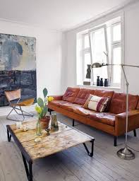 But my walls are cream, i have some painted white end tables, white fireplace and surround ….so the brown anchors the room. Working With Leather Furniture Emily A Clark