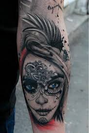 Check spelling or type a new query. Santa Muerte Mit Blauen Augen Tattoo In Der Neuen Schule Stil Arminnerseite Tattooimages Biz