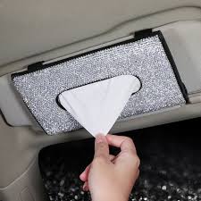 Check spelling or type a new query. Bling Bling Diamond Car Visor Tissue Holder Hanging Leather Crystals Rhinestone Paper Towel Cover Case For Women Car Accessories Tissue Boxes Aliexpress