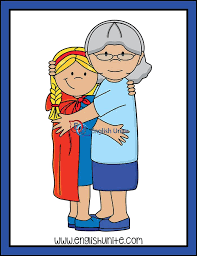 Black And White Kids Hug Clipart Red Riding Hood Hugging English Unite Red Riding Hood Kids Clipart Fairy Tales