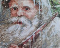 Tradizioni natalizie Kit punto croce contati, Disegni per l'ago, Nonno Gelo  319841, Stella di Natale 309845, Babbo Natale con colombe 319837