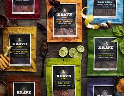 Krave Jerky Gear Patrol 돼지고기 레이아웃 디자인