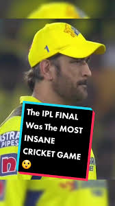 The IPL FINAL.. The MOST INSANE CRICKET GAME 😲 #cricket #cricketlover  #sports #sportsnews #ipl
