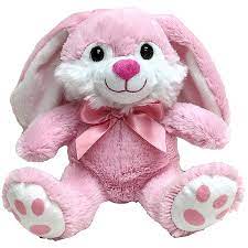 Pink Bowtie Easter Bunny Plush 6in X 7in Easter Bunny Plush Bunny Plush Easter Goodie Bags