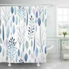 Some of the most reviewed products in blue shower curtains are the dainty home ombre 72 in. Shower Curtain Blue Winter Cute Watercolor Flower Pattern Big Of Floral Save The Date And Many More Bathroom Curtains Shower Curtains Aliexpress