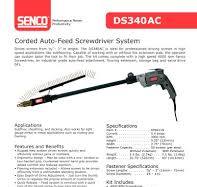 DS200-AC 2" Corded Screwdriver System - SENCO - PDF Catalogs ...