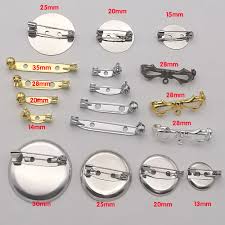 14 20 28 35mm Brass Brooch Pin, Brass Brooch Pin Back Base Safety Pins,safe  Lock Brooch Pins - Etsy