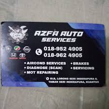 Bengkel kereta kuantan AZFA AUTO SERVICES