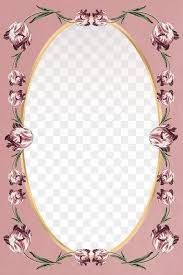 vintage oval gold tulip flower frame on pink background design element free image by rawpixel com katie flower frame tulips flowers pink background