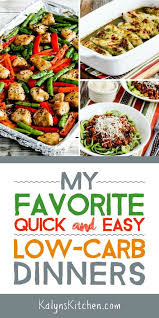 Quick And Easy Low Carb Dinners Kalyn S Kitchen Low Carb Dinner South Beach Diet Recipes Low Carb Dinner Recipes