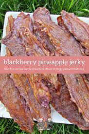 Blackberry Pineapple Chicken Jerky Doggy Dessert Chef Recipe Jerky Recipes Chicken Jerky Recipe Dog Jerky Recipe