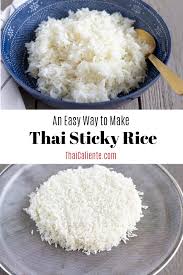 Easy Thai Sticky Rice Video Recipe Sticky Rice Sticky Rice Recipes Sweet Sticky Rice