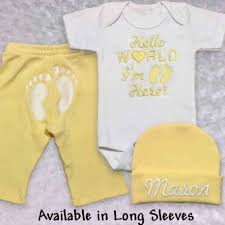 Yellow Take Me Home Baby Outfit Lucky Skunks Baby Toddler Clothes Newborn Outfit Baby Outfits Newborn Newborn Outfits