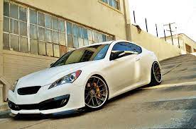 Gencoupe Matte White Body Gloss Black Details I Am In Loveeee Hyundai Genesis Undercover Police Cars Japan Cars