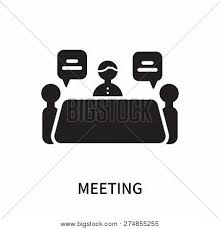 Idea concept for business teamwork. Meeting Icon Isolated Vector Photo Free Trial Bigstock