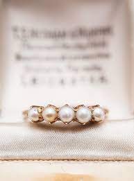 10 Gorgeous Pearl Engagement Rings For Every Kind Of Bride Mywedding Wedding Rings Vintage Pearl Engagement Ring Gold Pearl Ring
